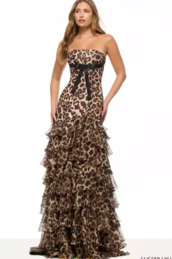 Long Dresses|Plus Sized Dresses^Sherri Hill 57825 Animal Print