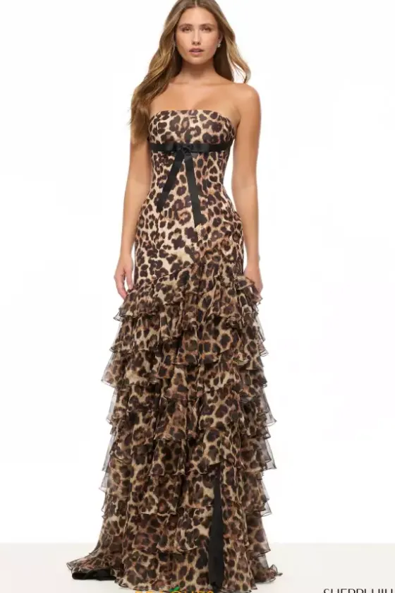 Long Dresses|Plus Sized Dresses^Sherri Hill 57825 Animal Print
