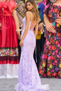 Fitted|Long Dresses^Sherri Hill 55341 Blush