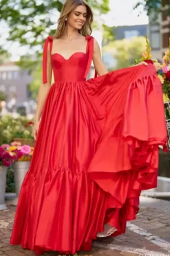 Ball Gowns|A Line^Sherri Hill 56370 Red