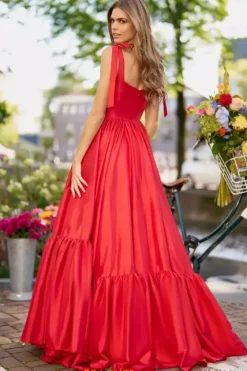 Ball Gowns|A Line^Sherri Hill 56370 Red