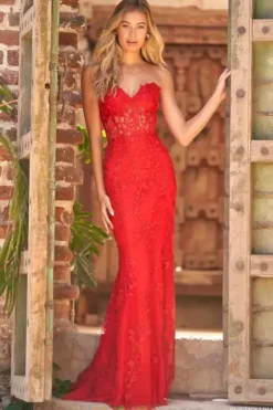 Fitted|Long Dresses^Sherri Hill 54227