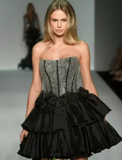 Pageant^Sherri Hill Short 57239 Black/Silver