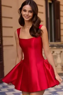 Bat Mitzvah|8Th Grade Dance^Sherri Hill Short 57470 Red