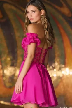 Bat Mitzvah|8Th Grade Dance^Sherri Hill Short 55654 Magenta