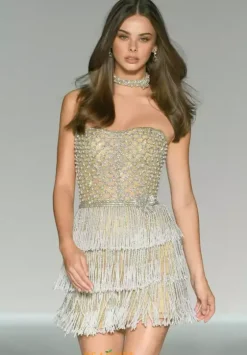 Pageant^Sherri Hill Short 57243 Nude/Ivory