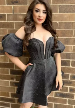 Wedding Guest|Sweet Sixteen^Sherri Hill Short 56456 Black