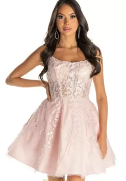 Bat Mitzvah|Short Homecoming Dresses^Sherri Hill Short 55189 Pink