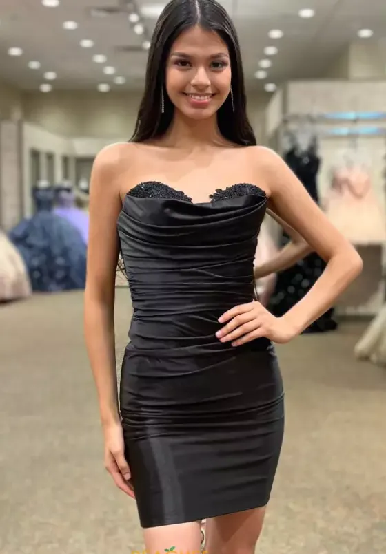 Bat Mitzvah|8Th Grade Dance^Sherri Hill Short 55229 Black
