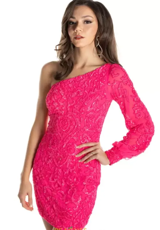 Long Sleeve Hc Dresses|Short Dresses^Sherri Hill Short 54440