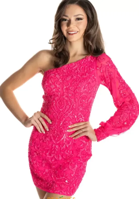 Long Sleeve Hc Dresses|Short Dresses^Sherri Hill Short 54440