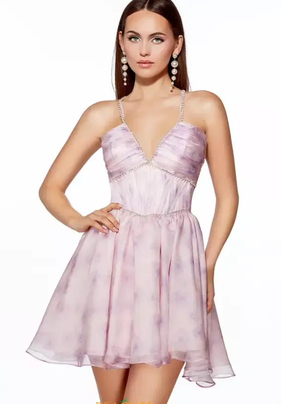 Bat Mitzvah|8Th Grade Dance^Alyce Short A Line Beaded Dress 30006