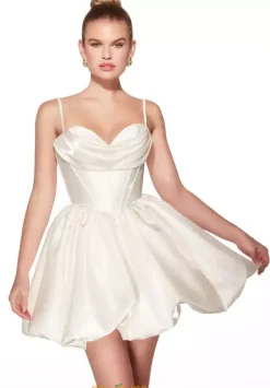 Bat Mitzvah|8Th Grade Dance^Alyce Short A Line Satin Dress 30012