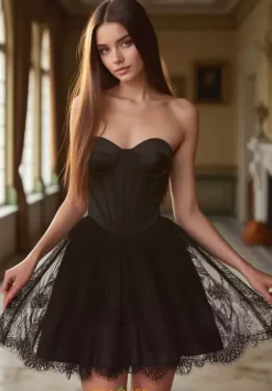 Bat Mitzvah|8Th Grade Dance^Alyce Short A Line Sweetheart Neckline Dress 30011