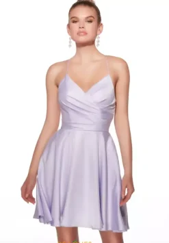 Bat Mitzvah|8Th Grade Dance^Alyce Short Satin A Line Dress 30018