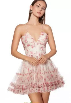 Bat Mitzvah|8Th Grade Dance^Alyce Short V Neck A Line Dress 30057
