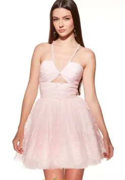 Bat Mitzvah|8Th Grade Dance^Alyce Short V Neckline A Line Dress 30030