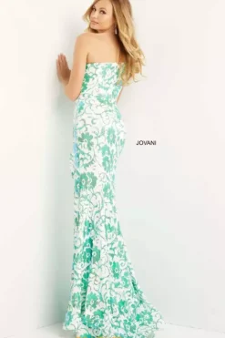 Fitted|Long Dresses^Jovani Single Shoulder Long Dress 08256