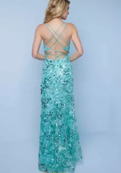 Fitted|Long Dresses^Splash K738 Gold