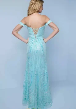 Fitted|Long Dresses^Splash K749 Blush