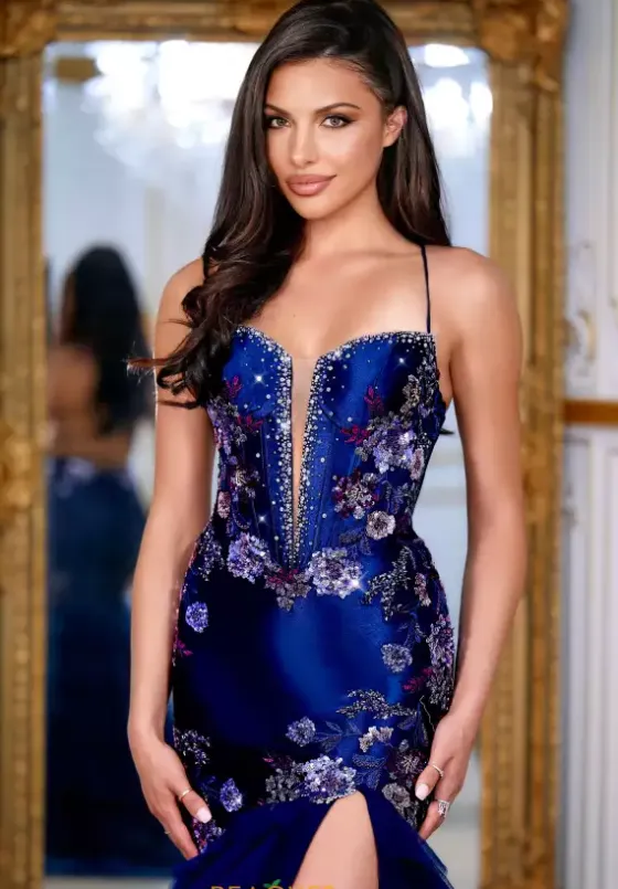 Pageant|Plus Sized Dresses^Starielle STR38 Navy