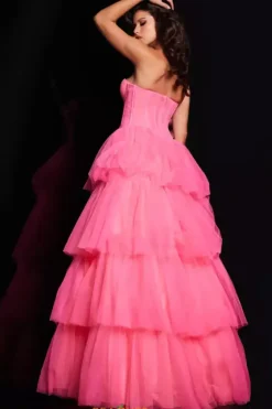 Long Dresses|Plus Sized Dresses^Jovani Strapless A Line Dress 37062