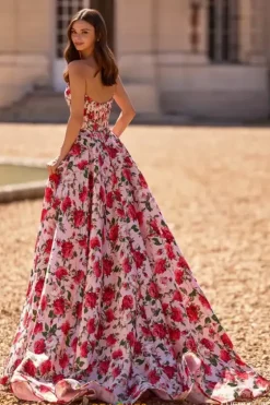 Sweet Sixteen|Long Dresses^Sherri Hill Strapless A Line Long Dress 57723