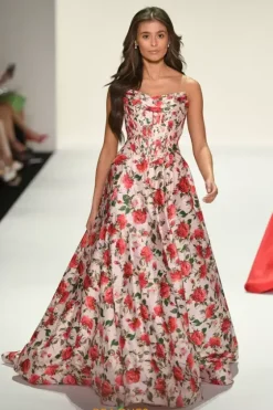 Sweet Sixteen|Long Dresses^Sherri Hill Strapless A Line Long Dress 57723