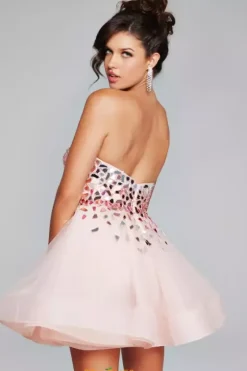 Bat Mitzvah|8Th Grade Dance^Jovani Strapless Beaded A line Dress 42282