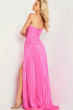 A Line|Plus Size^Jovani Strapless Long A Line Dress 36461