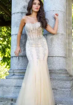 Winter Formal|Pageant^Jovani Strapless Mermaid Dress 5908