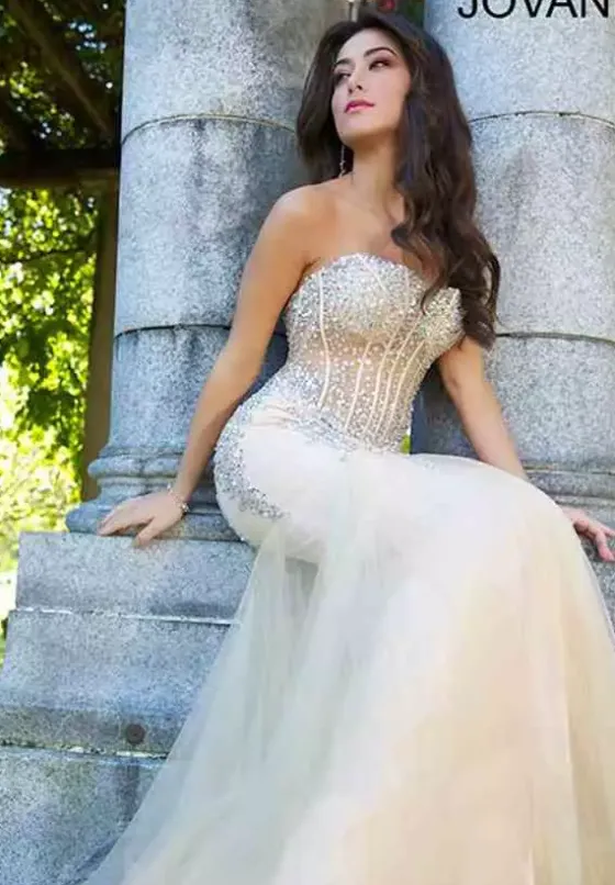 Winter Formal|Pageant^Jovani Strapless Mermaid Dress 5908