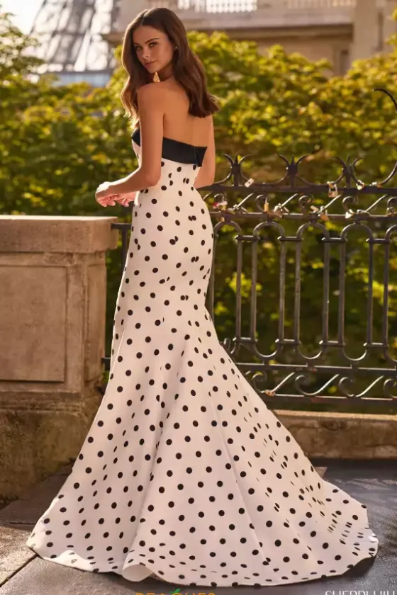 Wedding Guest|Quince Guest Dresses^Sherri Hill Strapless Taffeta Fitted Dress 57665