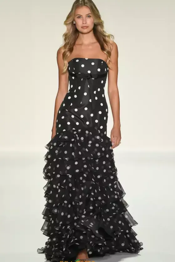 Wedding Guest|Quince Guest Dresses^Sherri Hill Strapless Taffeta Long Dress 57826