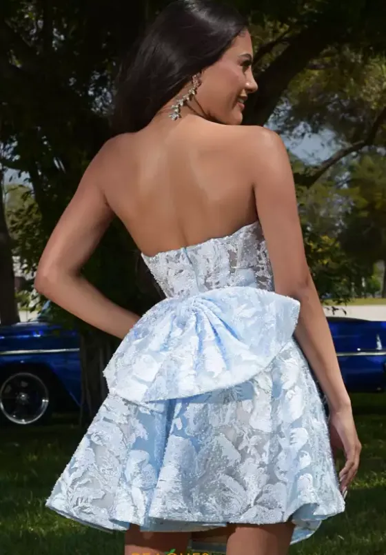 Bat Mitzvah|8Th Grade Dance^Jasz Couture Sweetheart Neckline A Line Dress 1717 Light Blue