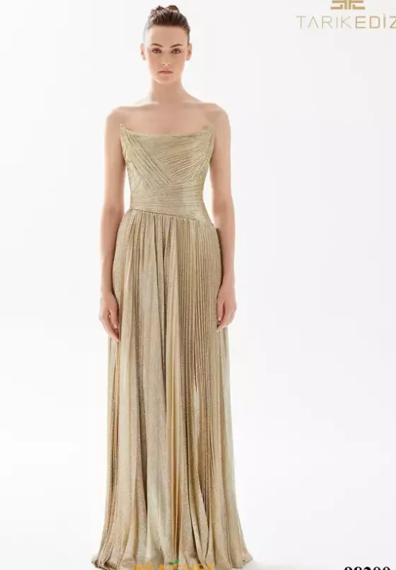 A Line|Long Dresses^Tarik Ediz 98200 Gold