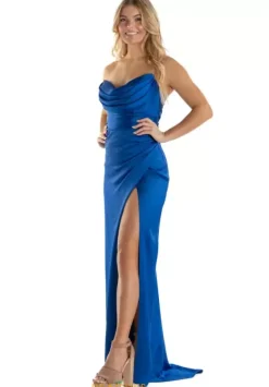 Fitted|Long Dresses^Tarik Ediz 52020 Royal Blue