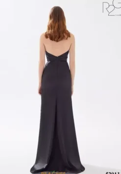 Fitted|Long Dresses^Tarik Ediz 52013 Black