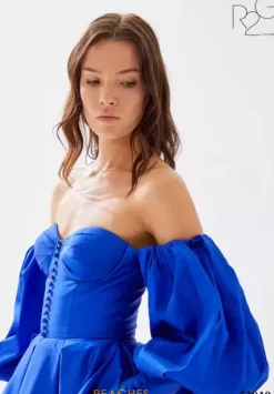 Long Sleeve Prom Dresses|Long Dresses^Tarik Ediz 52010 Royal Blue