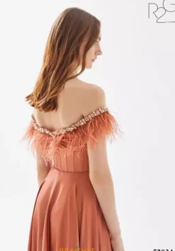 Long Dresses|Plus Sized Dresses^Tarik Ediz 52034 Sunset