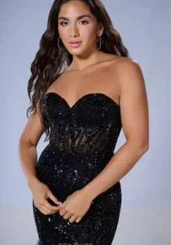 Plus Size|Mermaid^Tiffany 16170 Black