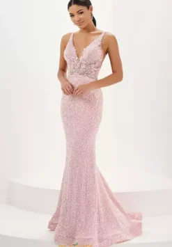 Fitted|Plus Size^Tiffany 16110 Blush