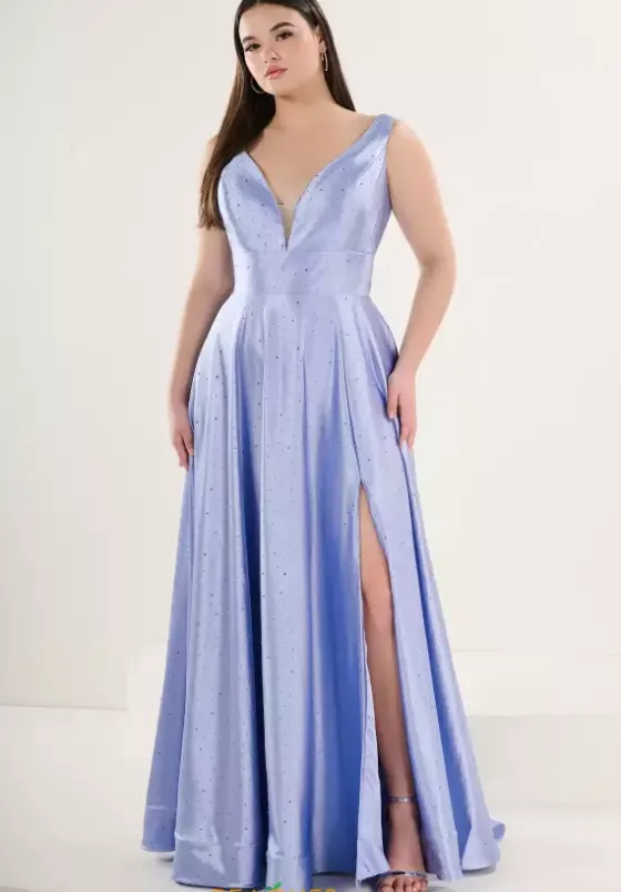 A Line|Plus Size^Tiffany 16316