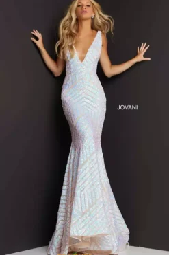 Pageant|Long Dresses^Jovani V Neck Long Fitted Dress 59762