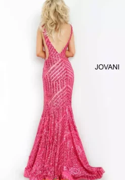 Pageant|Long Dresses^Jovani V Neck Long Fitted Dress 59762