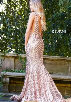 Pageant|Long Dresses^Jovani V Neck Long Fitted Dress 59762