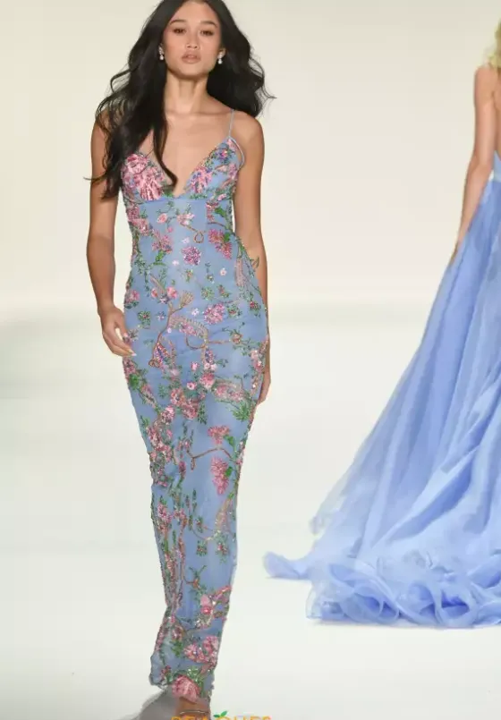 Long Dresses|Pageant^Sherri Hill V Neckline Beaded Dress 57670