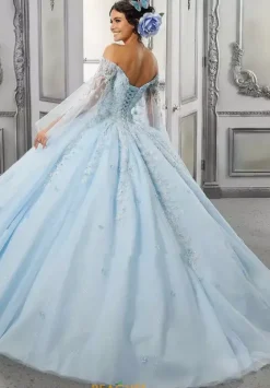 Quince Dresses With Sleeves|Plus Sized Quince Dresses^Vizcaya Quinceanera 60143