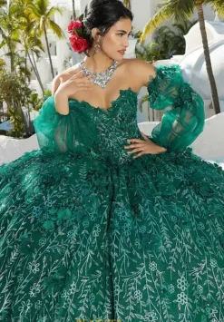 Sweet Sixteen|Quince Dresses With Sleeves^Vizcaya Quinceanera 89353