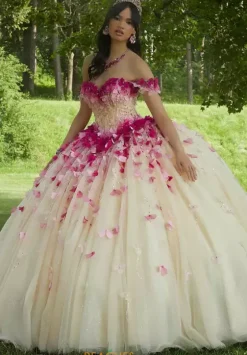 Sweet Sixteen|Plus Sized Quince Dresses^Vizcaya Quinceanera 60191 Cherry Blossom